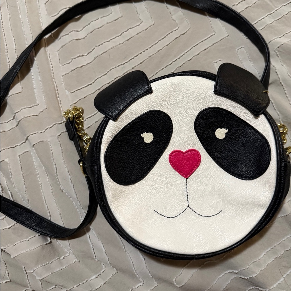 Betsey Johnson Cute Panda Face Crossbody Bag